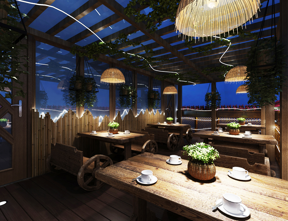 巢湖厵村民宿特色餐廳裝修設(shè)計(jì)(圖5) 巢湖厵村民宿特色餐廳裝修設(shè)計(jì)(圖5)