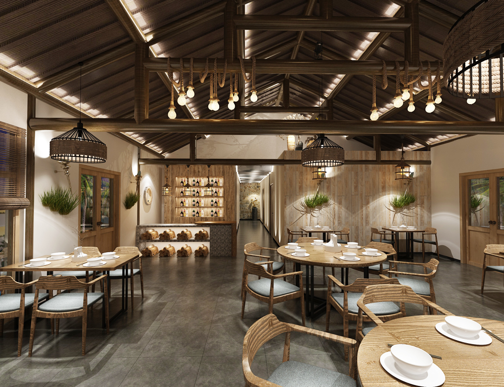 巢湖厵村民宿特色餐廳裝修設(shè)計(jì)(圖9) 巢湖厵村民宿特色餐廳裝修設(shè)計(jì)(圖9)