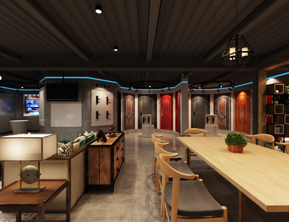 合肥長江180步陽門200平方工業(yè)風展廳裝修設計項目(圖2) 合肥長江180步陽門200平方工業(yè)風展廳裝修設計項目(圖2)