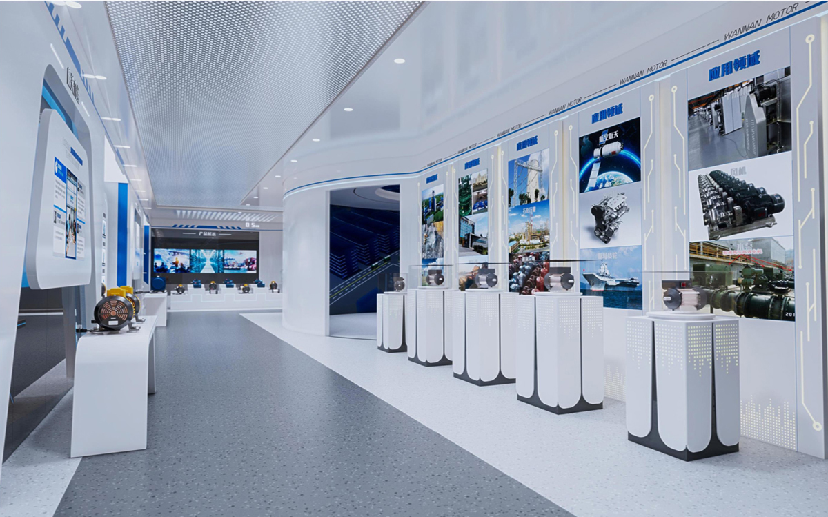 涇縣皖南電機(jī)500平方科技風(fēng)展廳裝修設(shè)計(圖8) 涇縣皖南電機(jī)500平方科技風(fēng)展廳裝修設(shè)計(圖8)