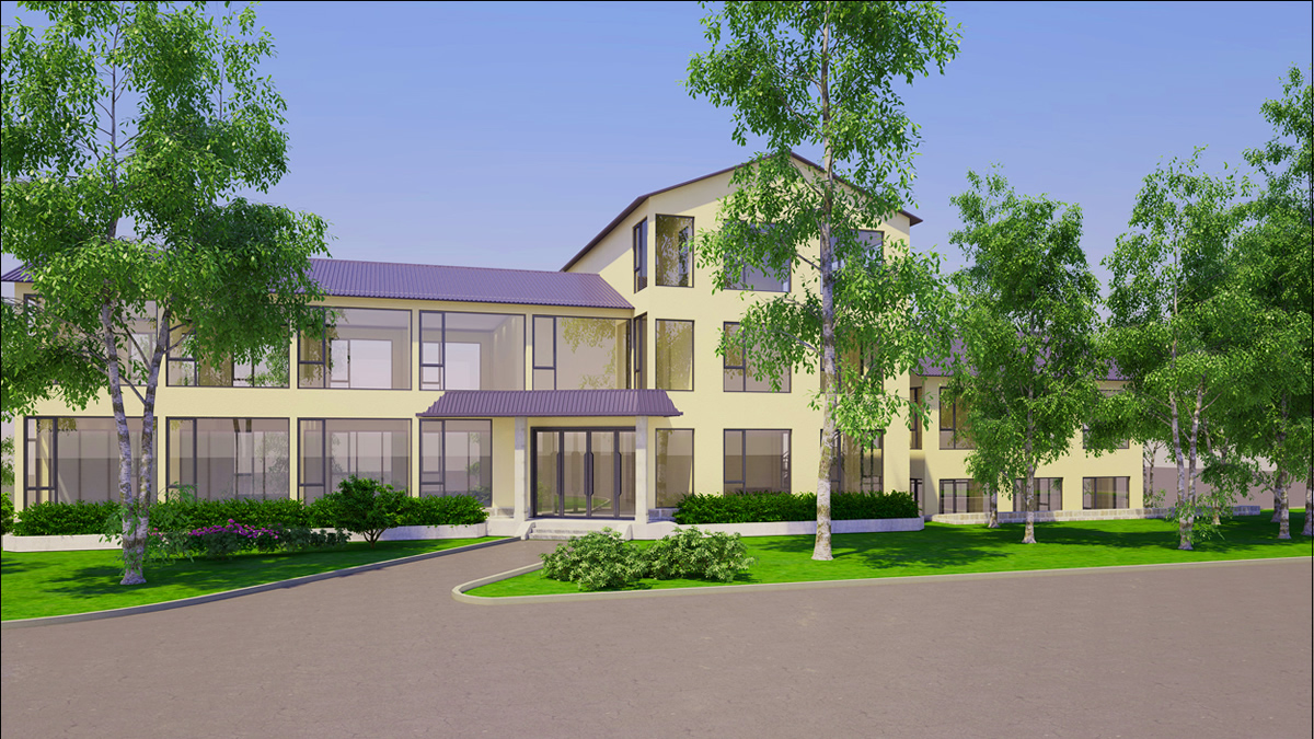 厵村整棟2900m2自然原木風(fēng)辦公樓裝修案例(圖2) 厵村整棟2900m2自然原木風(fēng)辦公樓裝修案例(圖2)