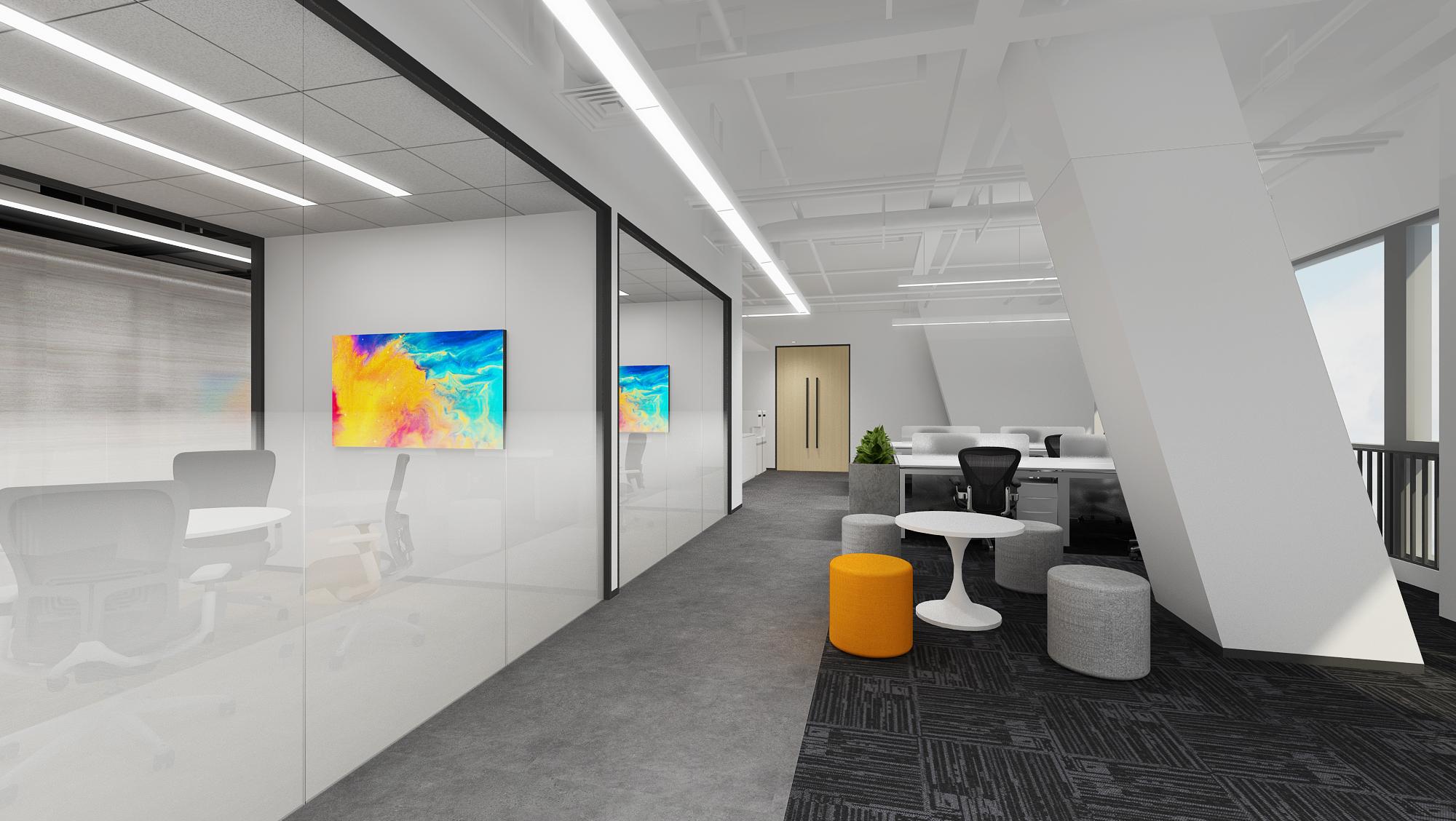 新華大廈2100平簡(jiǎn)約風(fēng)辦公室裝修(圖4) 新華大廈2100平簡(jiǎn)約風(fēng)辦公室裝修(圖4)