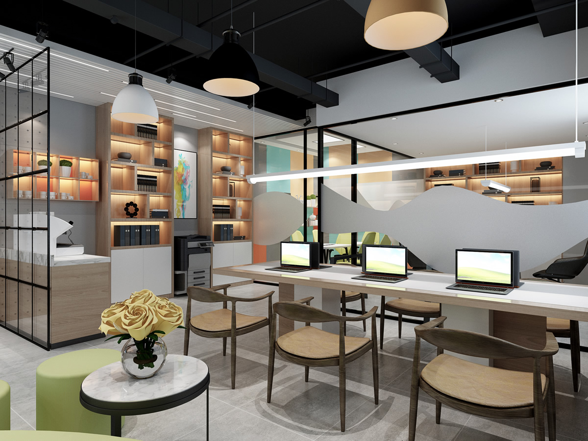 海文電力小型辦公室裝修設計(圖2) 海文電力小型辦公室裝修設計(圖2)