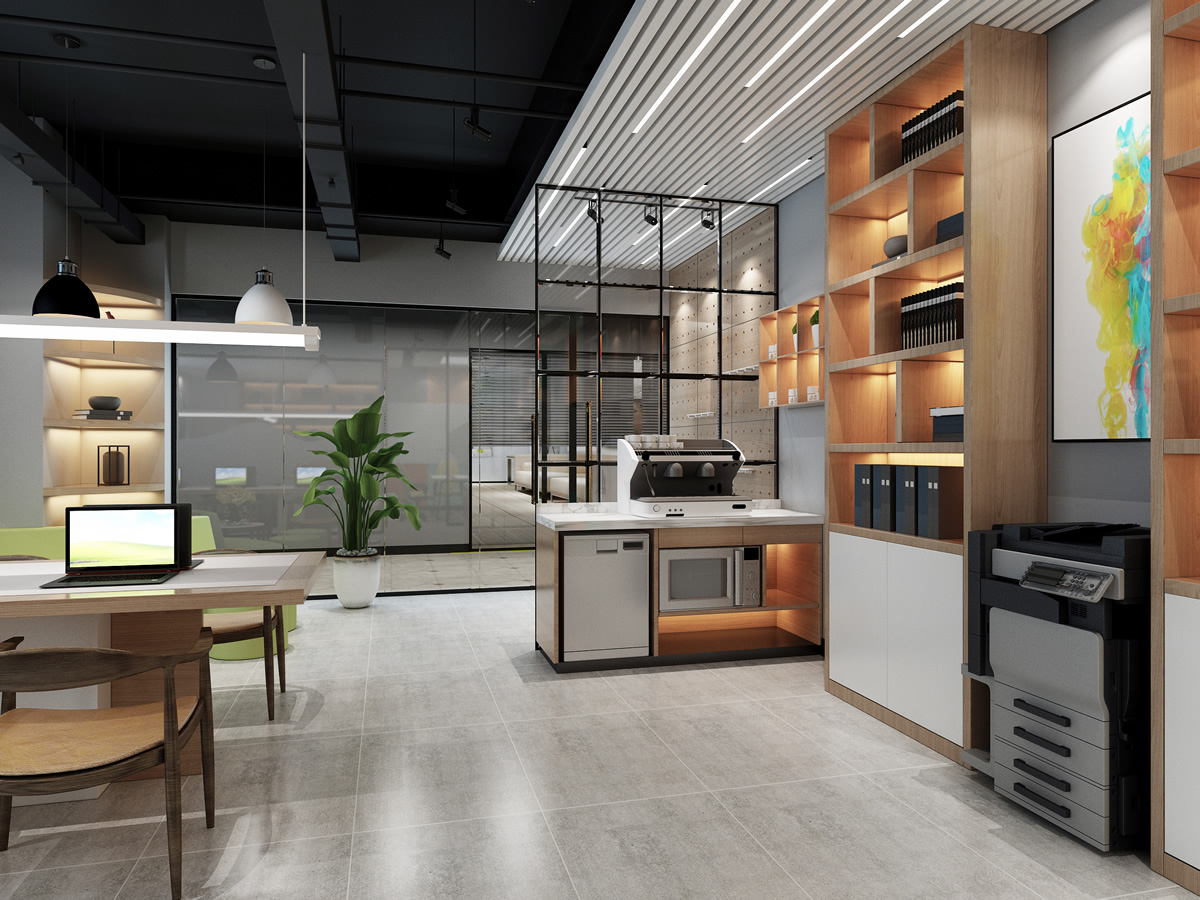 海文電力小型辦公室裝修設計(圖1) 海文電力小型辦公室裝修設計(圖1)