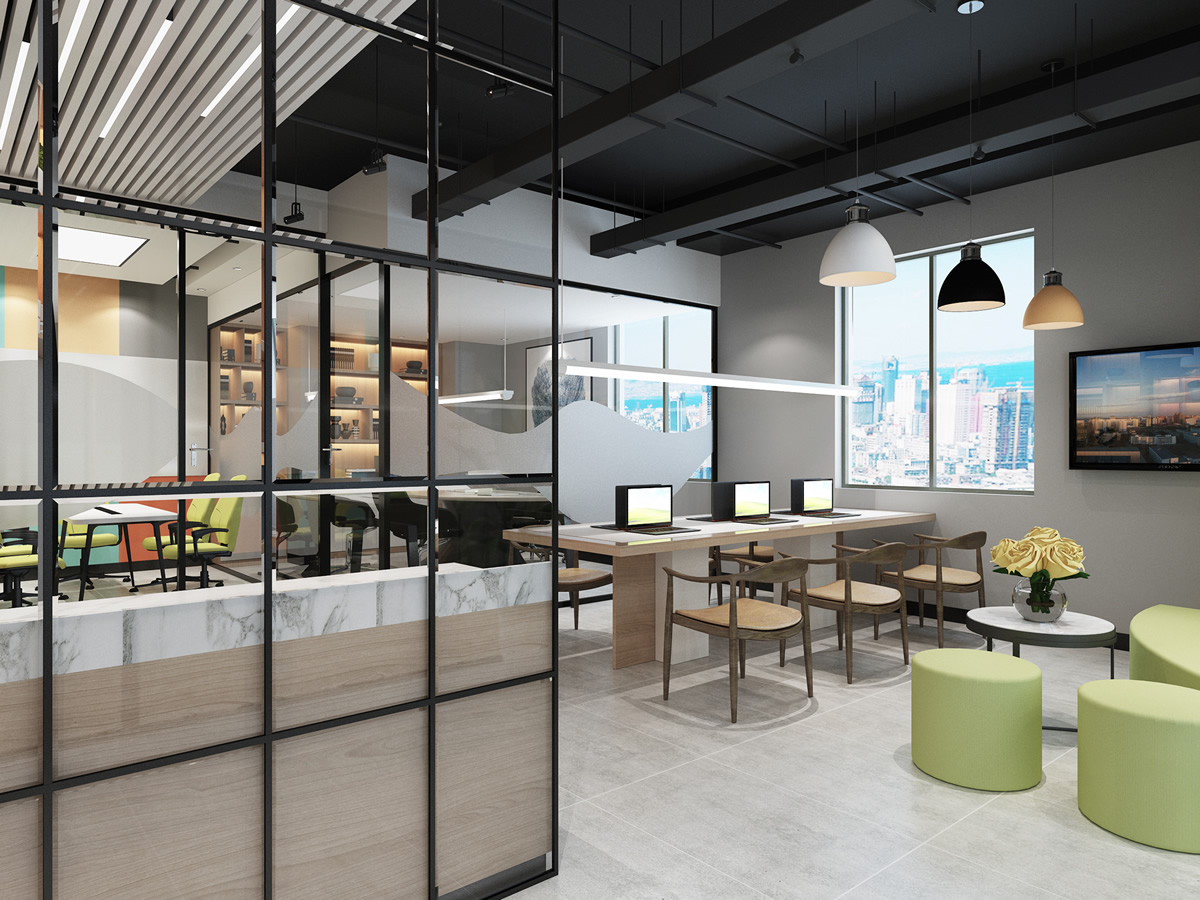 海文電力小型辦公室裝修設計(圖3) 海文電力小型辦公室裝修設計(圖3)