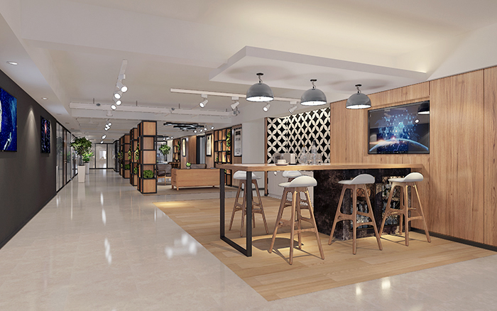 上海國(guó)科4200平辦公樓裝修設(shè)計(jì)案例(圖3)