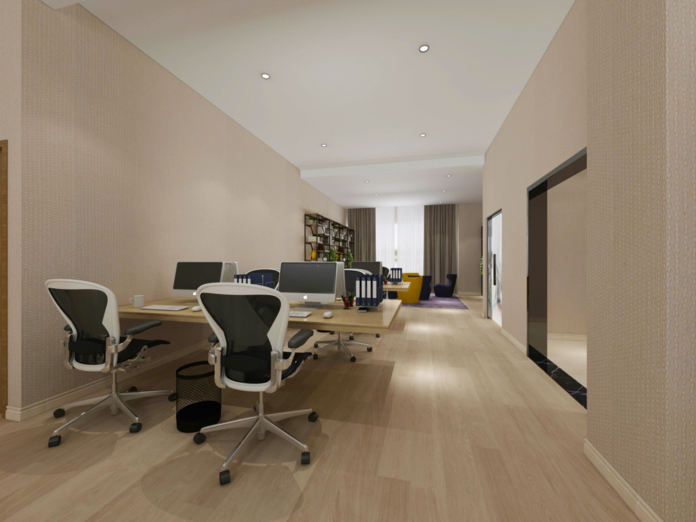 納圖電力2200m2簡約風辦公樓裝修設(shè)計項目(圖3)