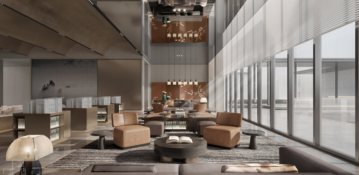 蕪湖·樾江望現(xiàn)代簡約風格售樓部裝飾裝修工程(圖5) 蕪湖·樾江望現(xiàn)代簡約風格售樓部裝飾裝修工程(圖5)