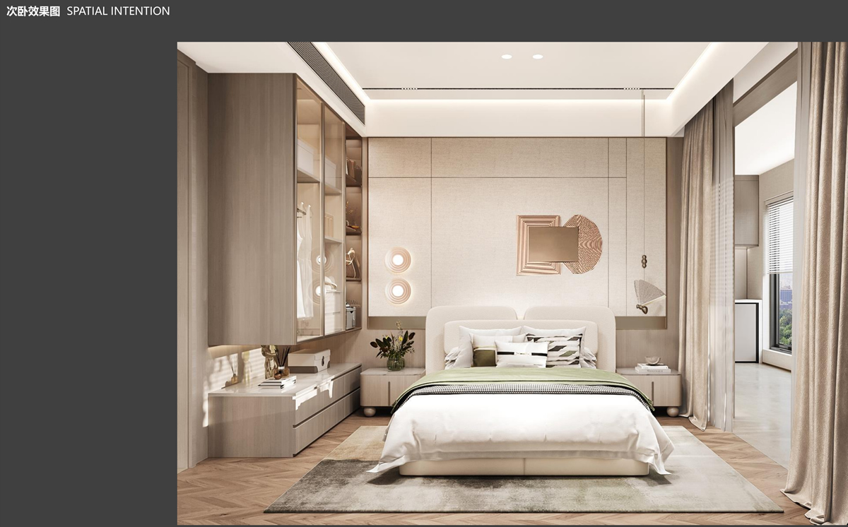 淮北.華松籣墅香汐高層C戶型現(xiàn)代簡約風樣板間裝飾裝修項目(圖6) 淮北.華松籣墅香汐高層C戶型現(xiàn)代簡約風樣板間裝飾裝修項目(圖6)