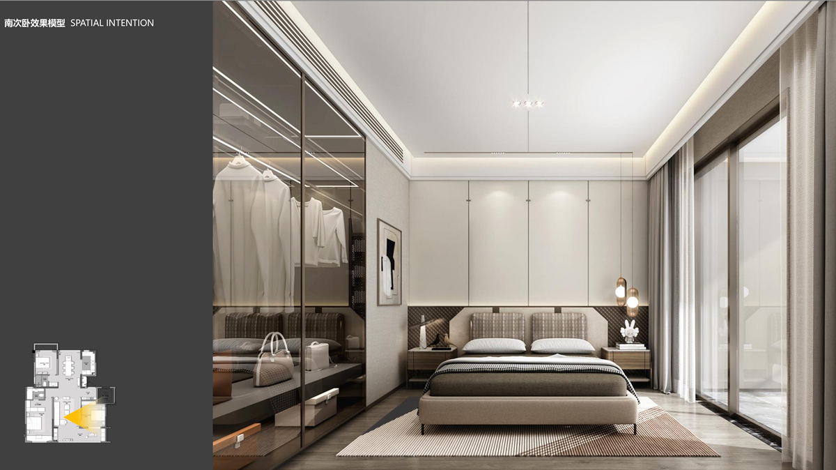 淮北華松籣墅香汐現(xiàn)代簡(jiǎn)約風(fēng)洋房A戶型樣板間裝飾裝修項(xiàng)目(圖4)