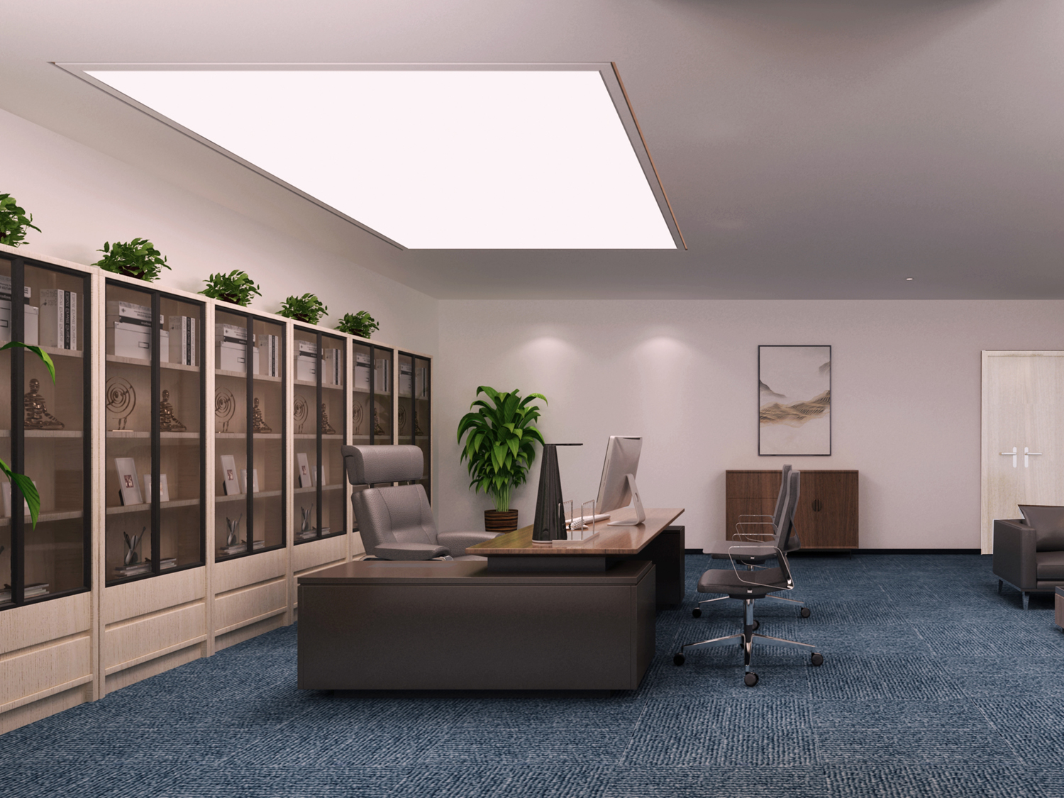 安徽半山裝飾--淺談辦公室裝修布局規(guī)劃(圖2) 大辦公室11111.jpg